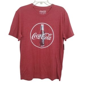 NWT Lucky Brand x Coca Cola Coke Men's Short Sleeve Red T-Shirt Size Medium